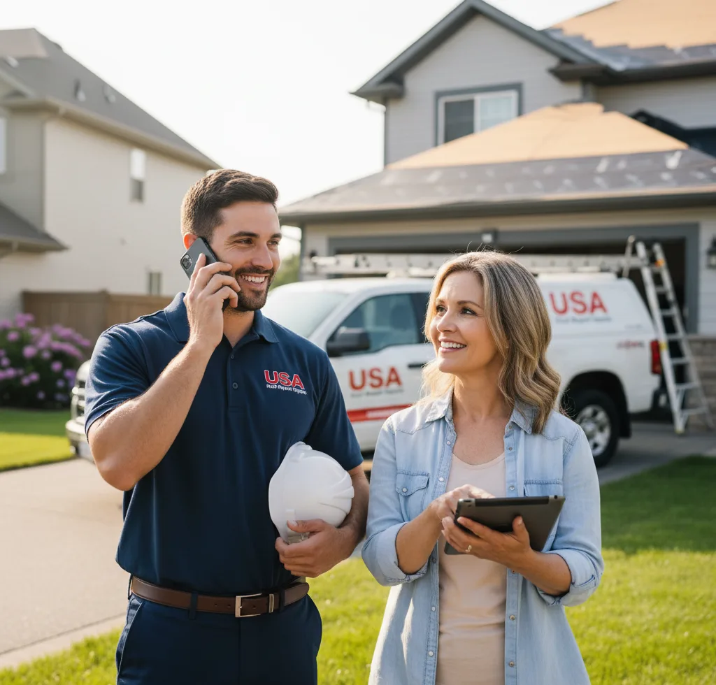 USA Roof Repair Experts customer support in Alger